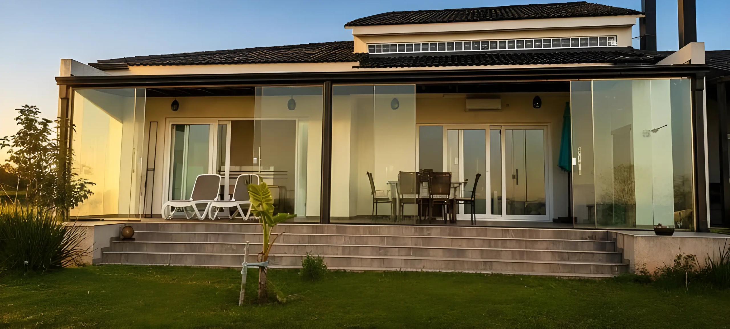 Luxusvilla mit Gästehaus direkt am Paraná