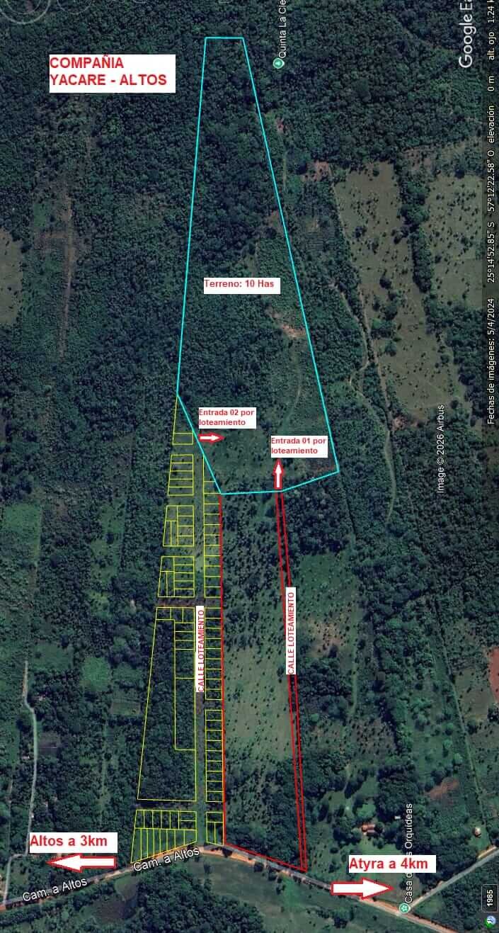 Paraguay 10Ha Grundstueck Kaufen Altos Cordillera 2